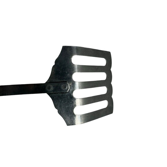 Vintage Stanhome Stainless Slotted Fluted Spatula Strainer and Slotted Spoon - Picture 11 of 16